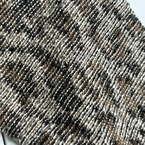 Free People Animal Print Wool Blend 5 Button Front Knit Long Cardigan Sweater L - Picture 3 of 10